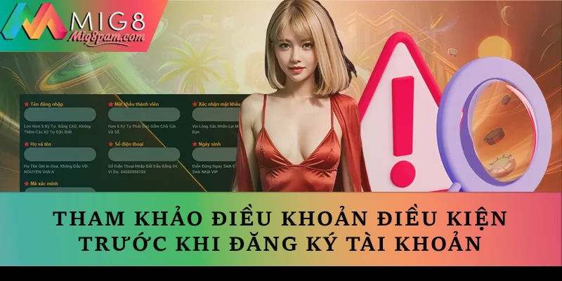 Người chơi nên tham khảo kỹ lưỡng điều khoản điều kiện trước khi đăng ký tài khoản